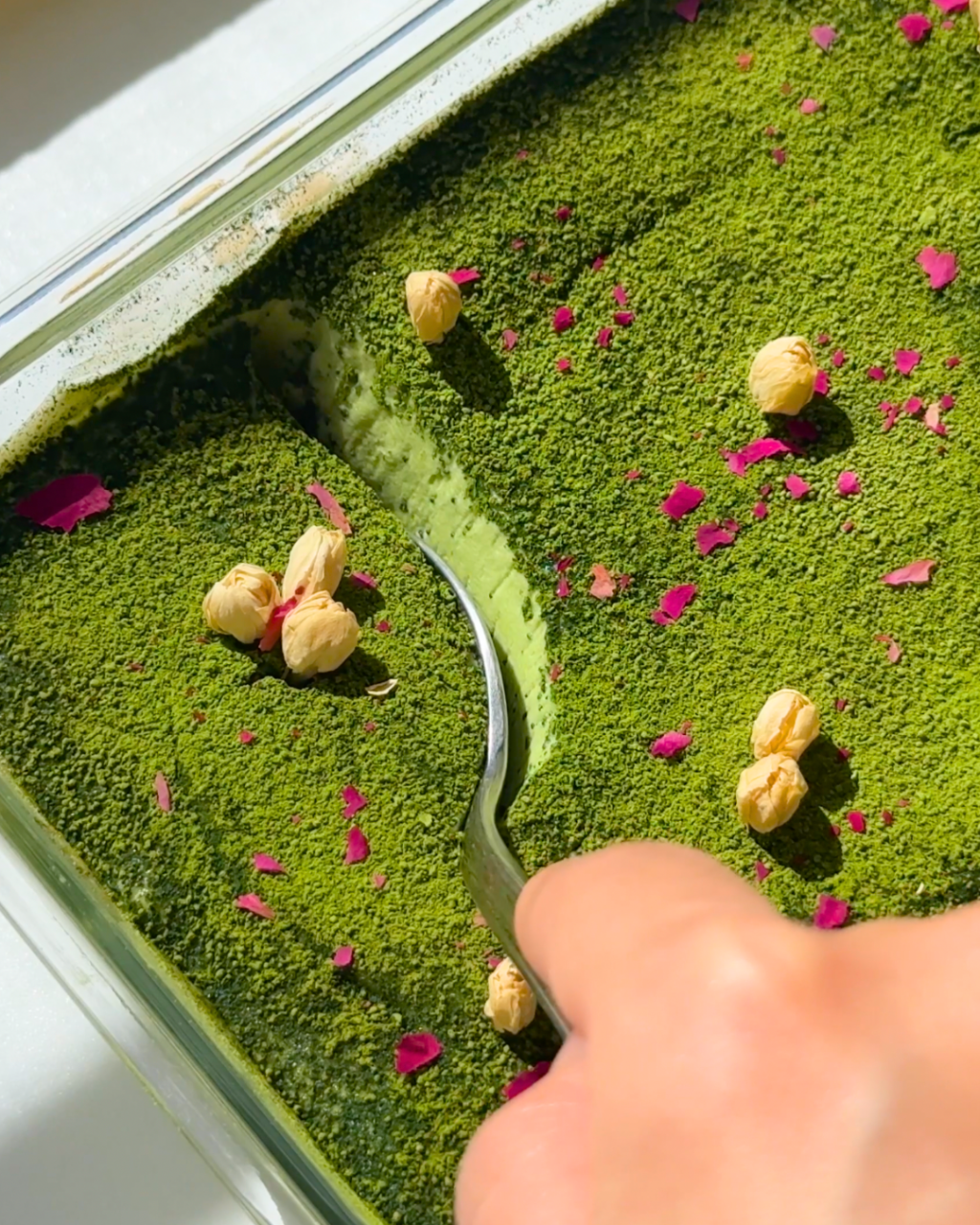 Matcha Jasmine Tiramisu